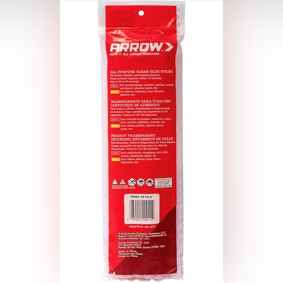 Arrow AP10-4 All Purpose Full Size Glue Sticks for Hot Glue Guns - Picture 2 of 4